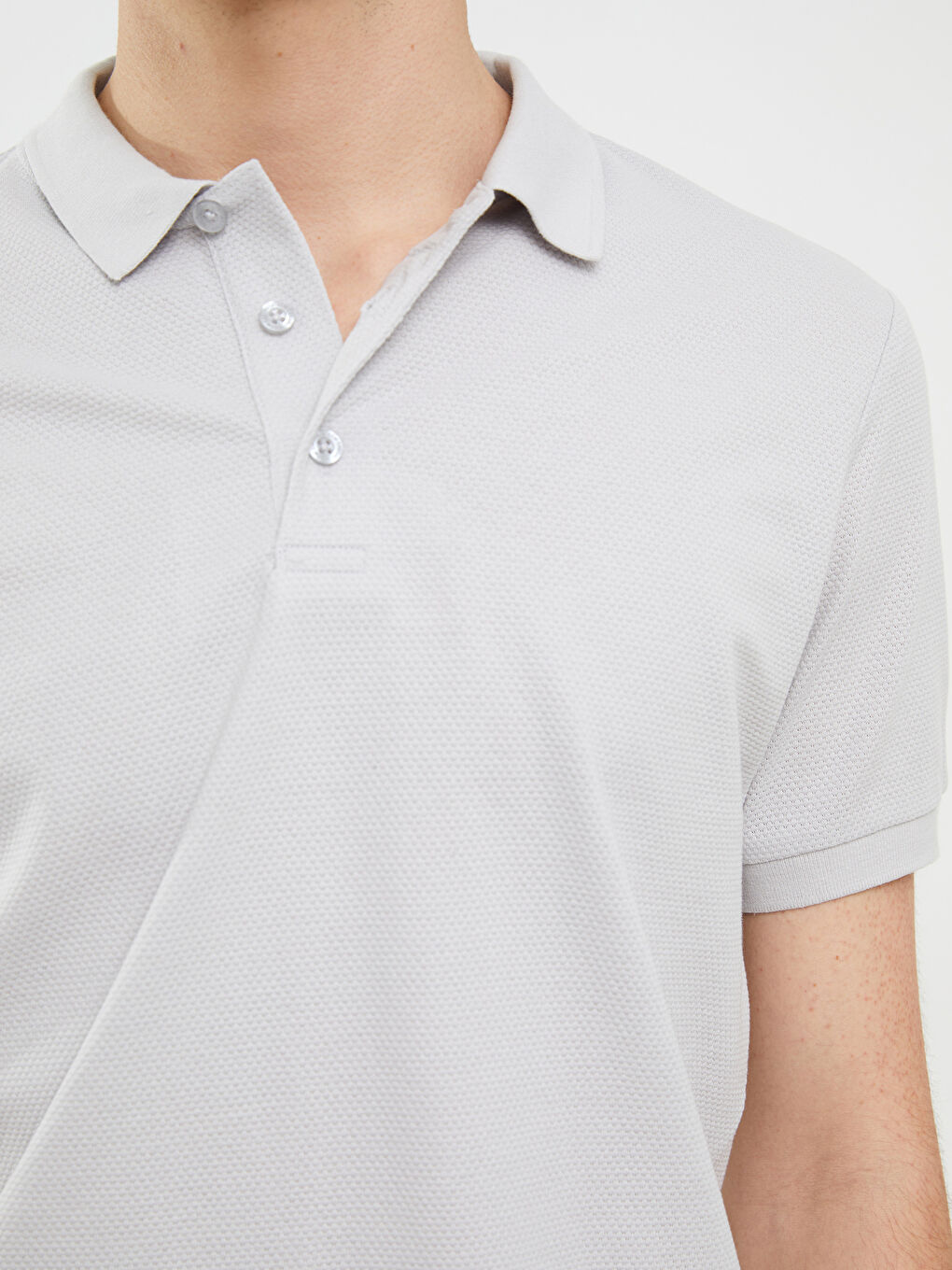 Polo Neck Short Sleeve Jersey Men's T-Shirt-3