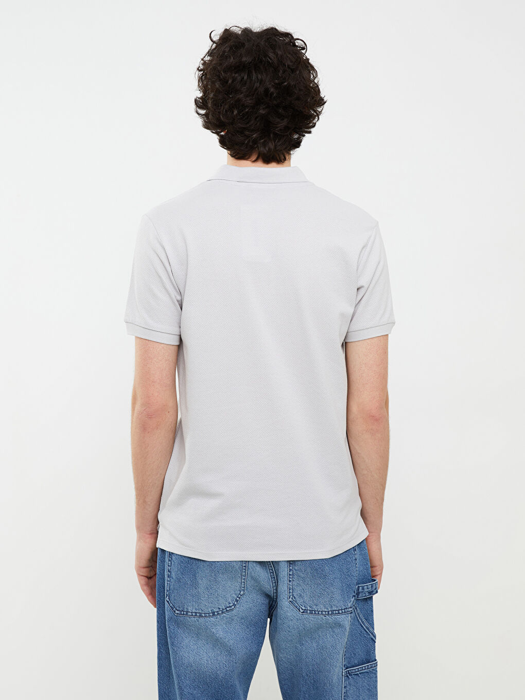 Polo Neck Short Sleeve Jersey Men's T-Shirt-4