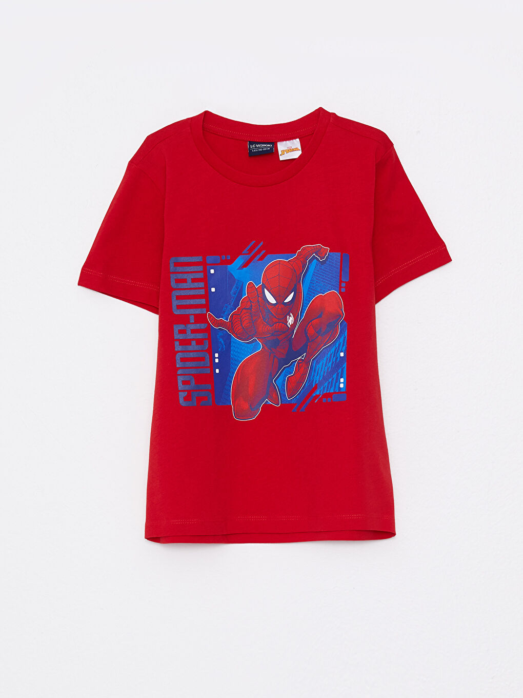 Crew Neck Spider-Man Printed Short Sleeve Boys' Shorts Pyjama Set-1