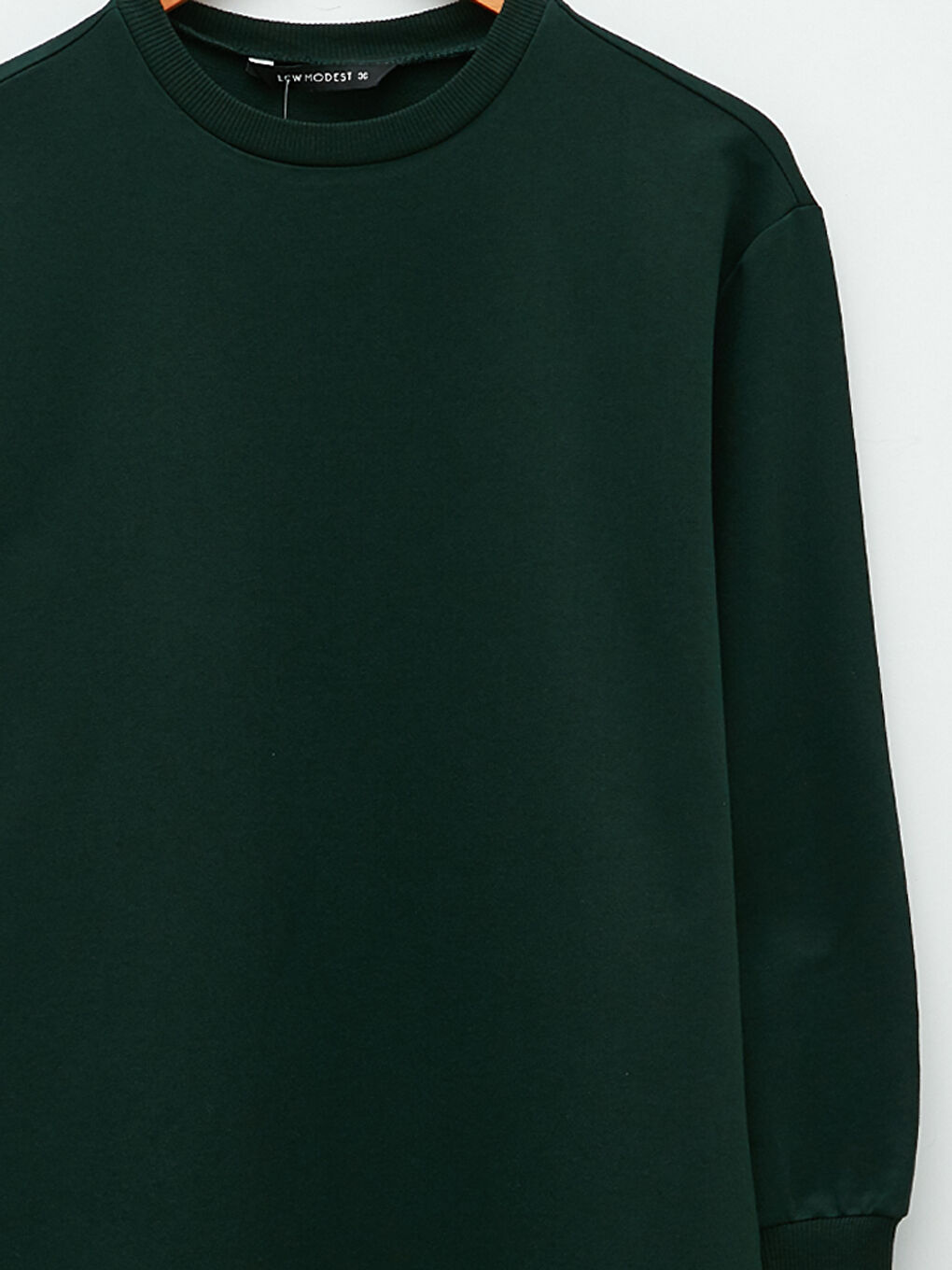 Crew Neck Plain Long Sleeve Women's Dress-2