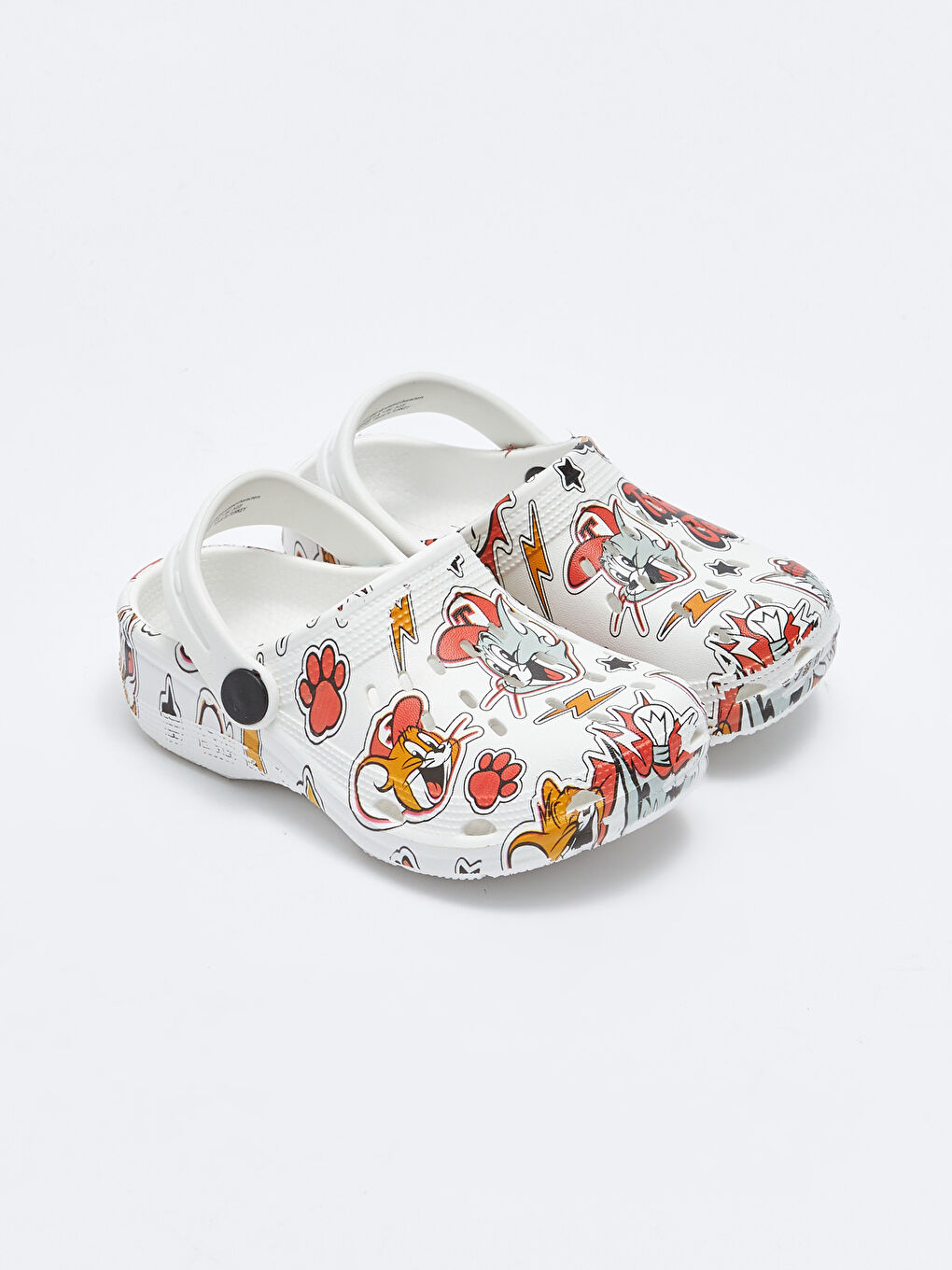 Beyaz Tom&Jerry Lisanslı Erkek Çocuk Plaj Sandaleti