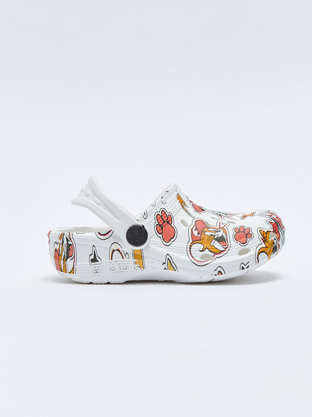 Beyaz Tom&Jerry Lisanslı Erkek Çocuk Plaj Sandaleti-1