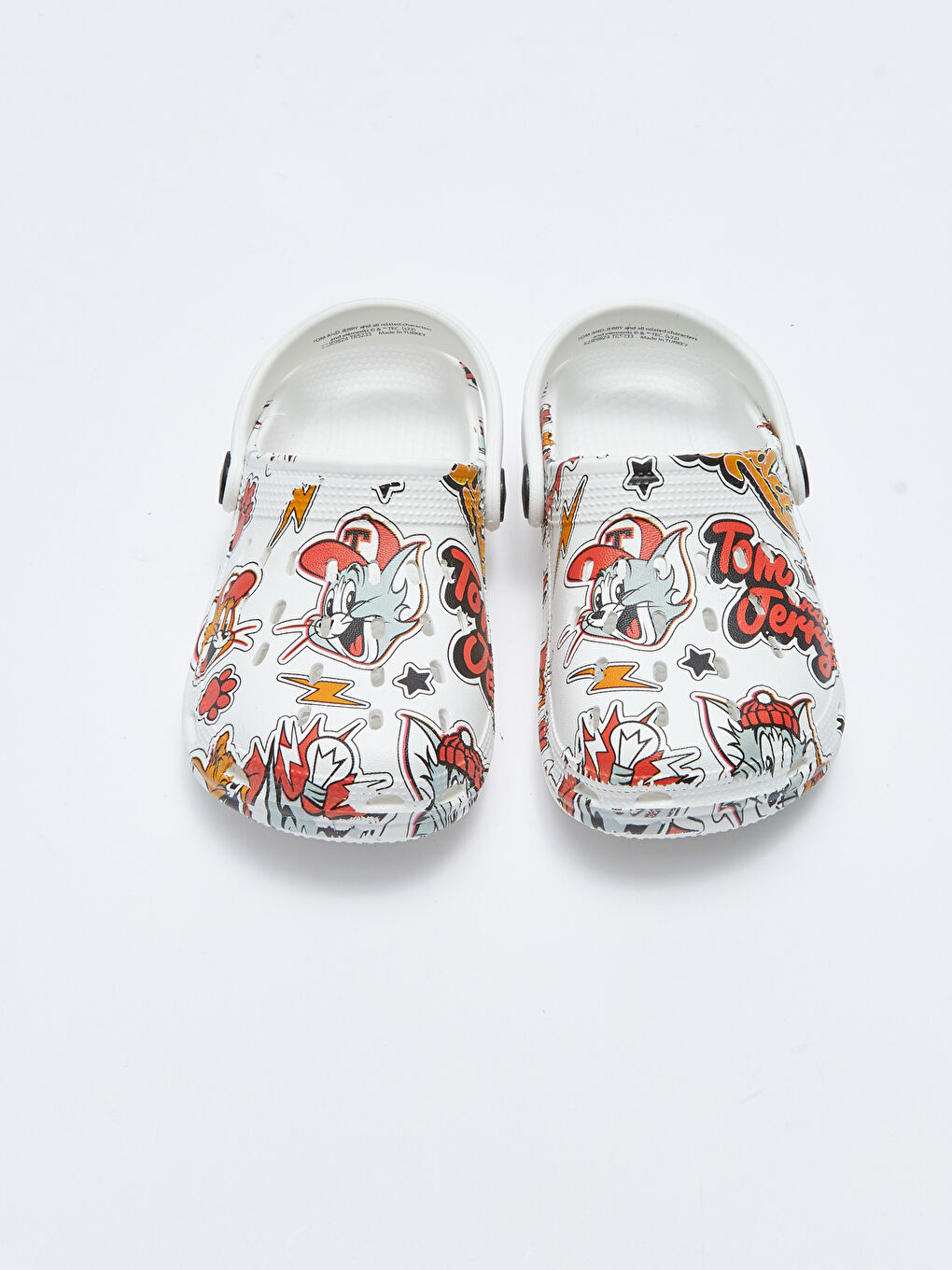 Beyaz Tom&Jerry Lisanslı Erkek Çocuk Plaj Sandaleti-2