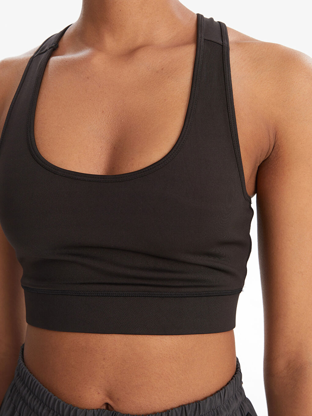 Bustier de Sport Sans Manches à Encolure en U pour Femmes-2