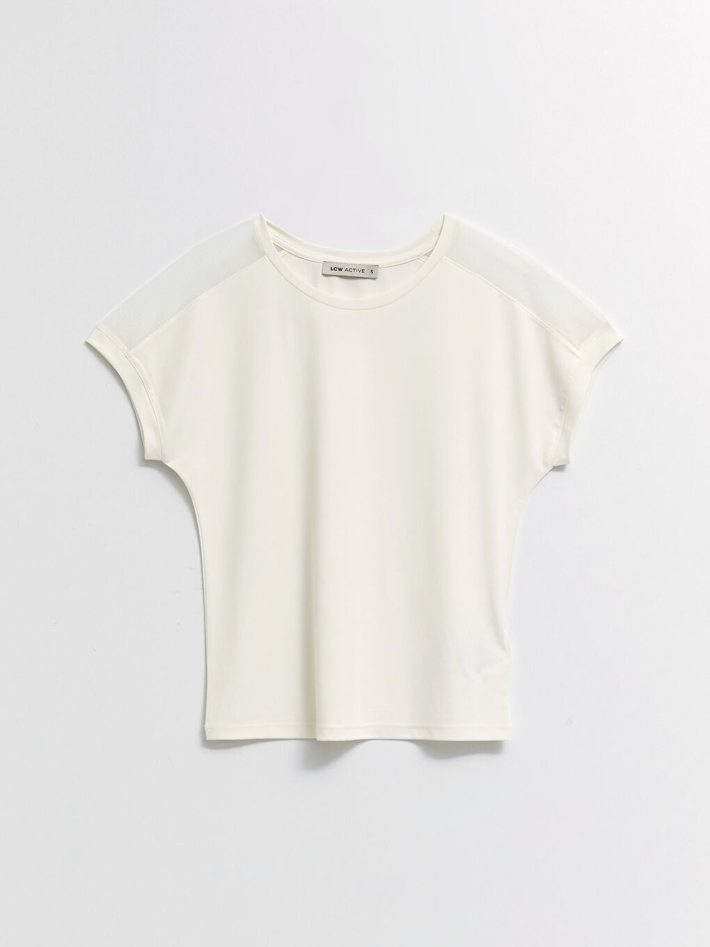 LCW SPORT Crew Neck Plain Short Sleeve Women's Sports T-Shirt -S2JF39Z8-R9J