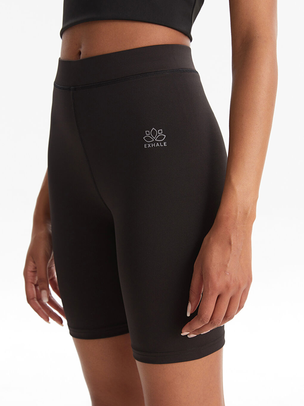 Elastic Waist Printed Women's Sports Biker Leggings-2