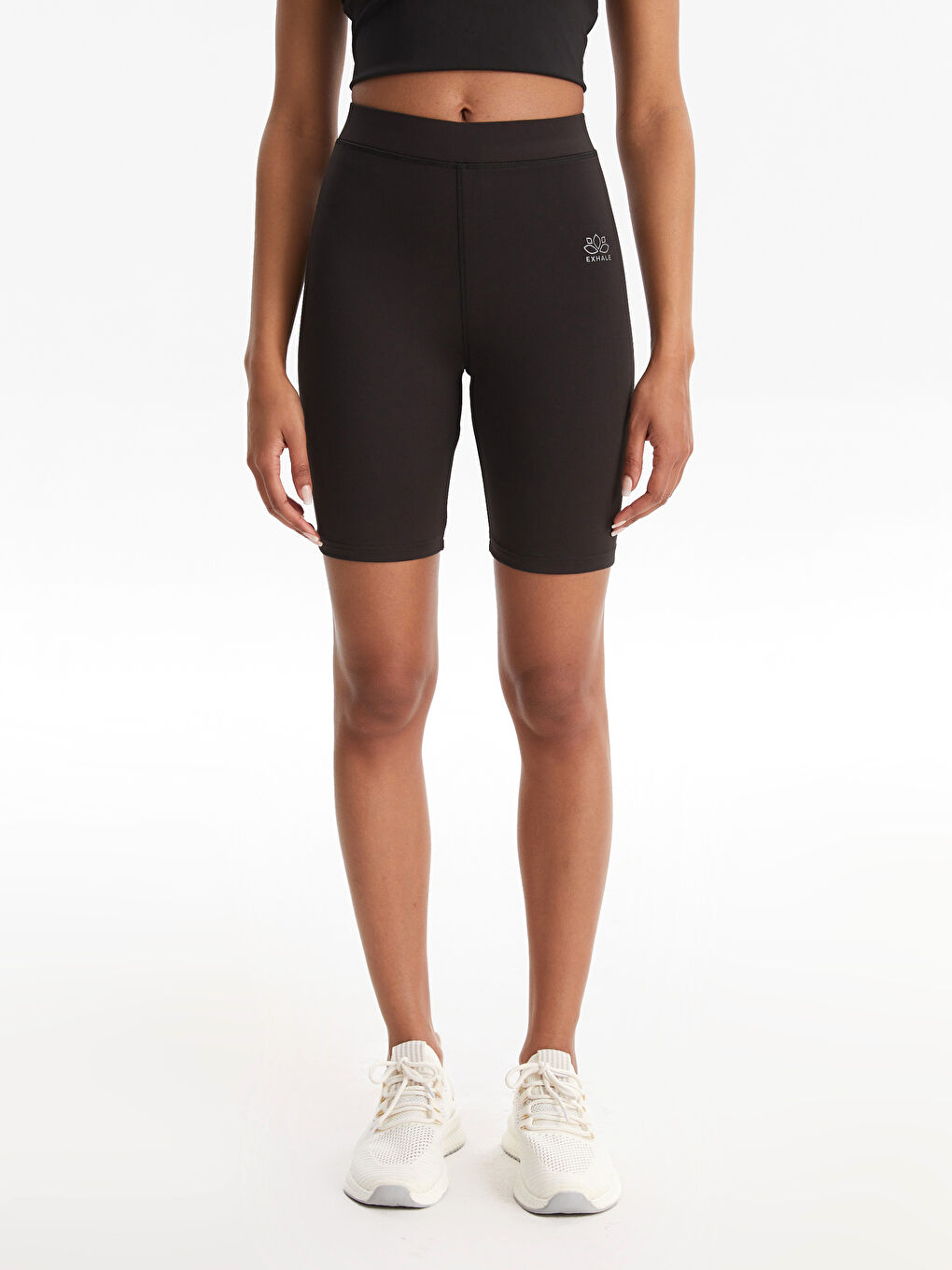 Elastic Waist Printed Women's Sports Biker Leggings-3