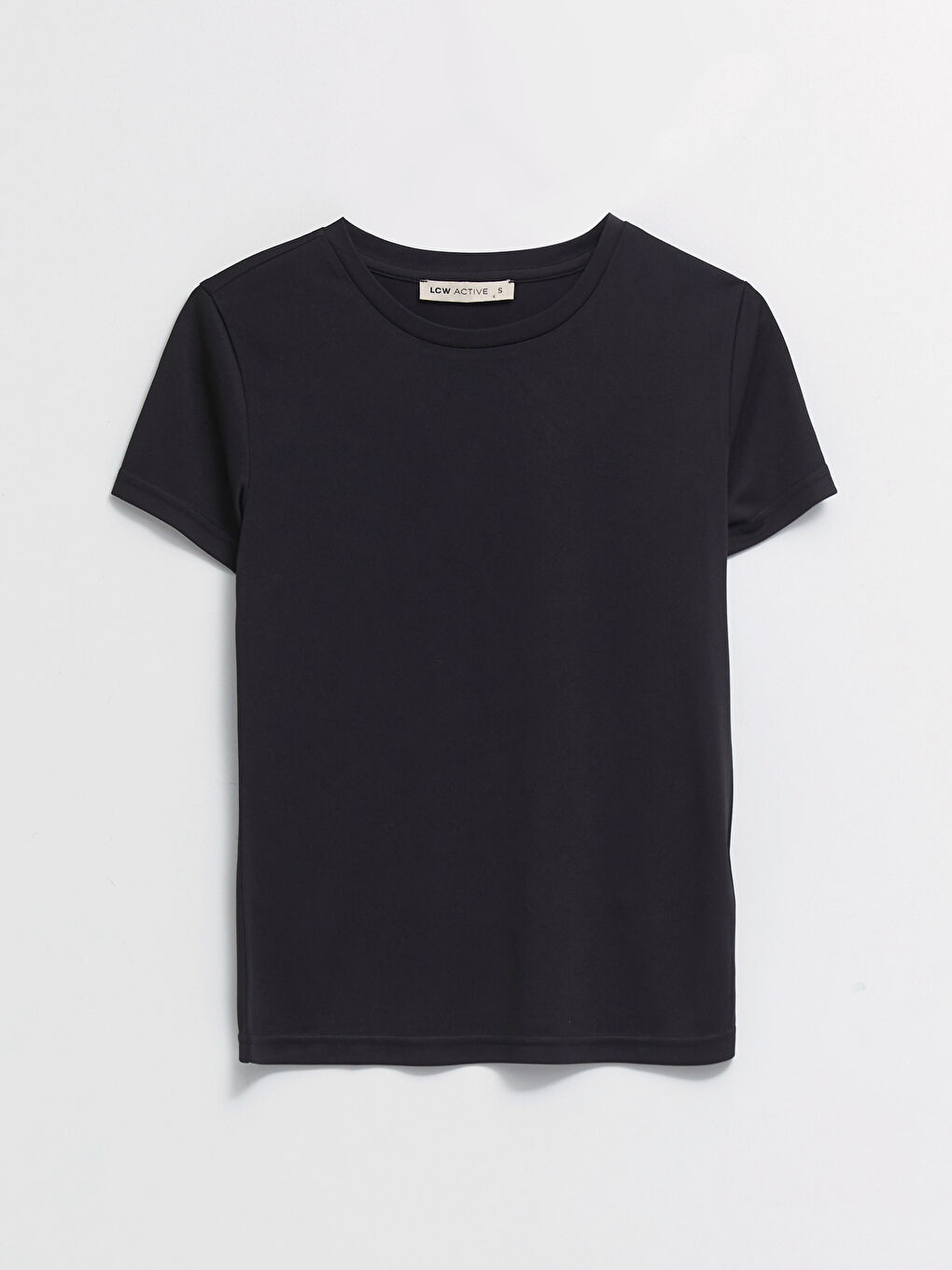 Crew Neck Plain Short Sleeve Women's T-Shirt-5