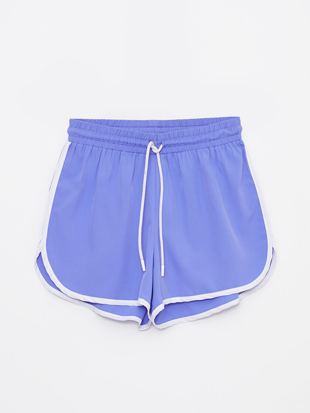 Women's Elasticated Waist Plain Shorts-6