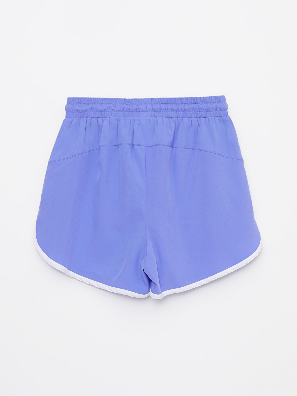 Women's Elasticated Waist Plain Shorts-8