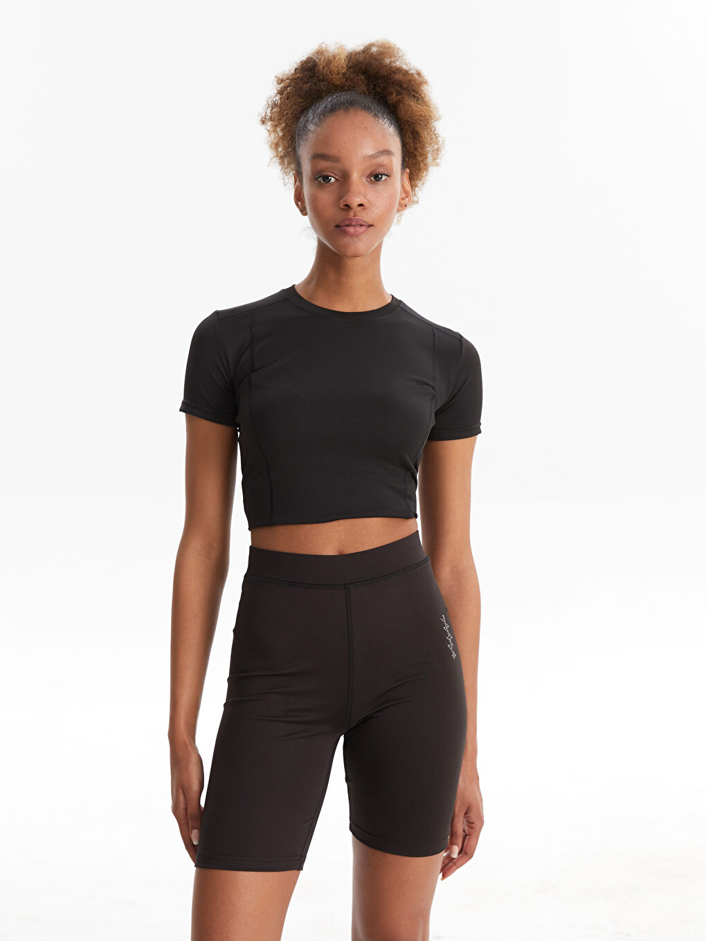 XSIDE ACTIVE Women's Elastic Waist Printed Biker Leggings -S2JG03Z8-RQN
