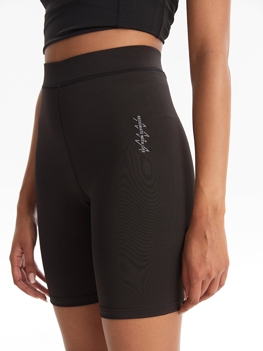XSIDE ACTIVE Women's Elastic Waist Printed Biker Leggings -S2JG03Z8-RQN
