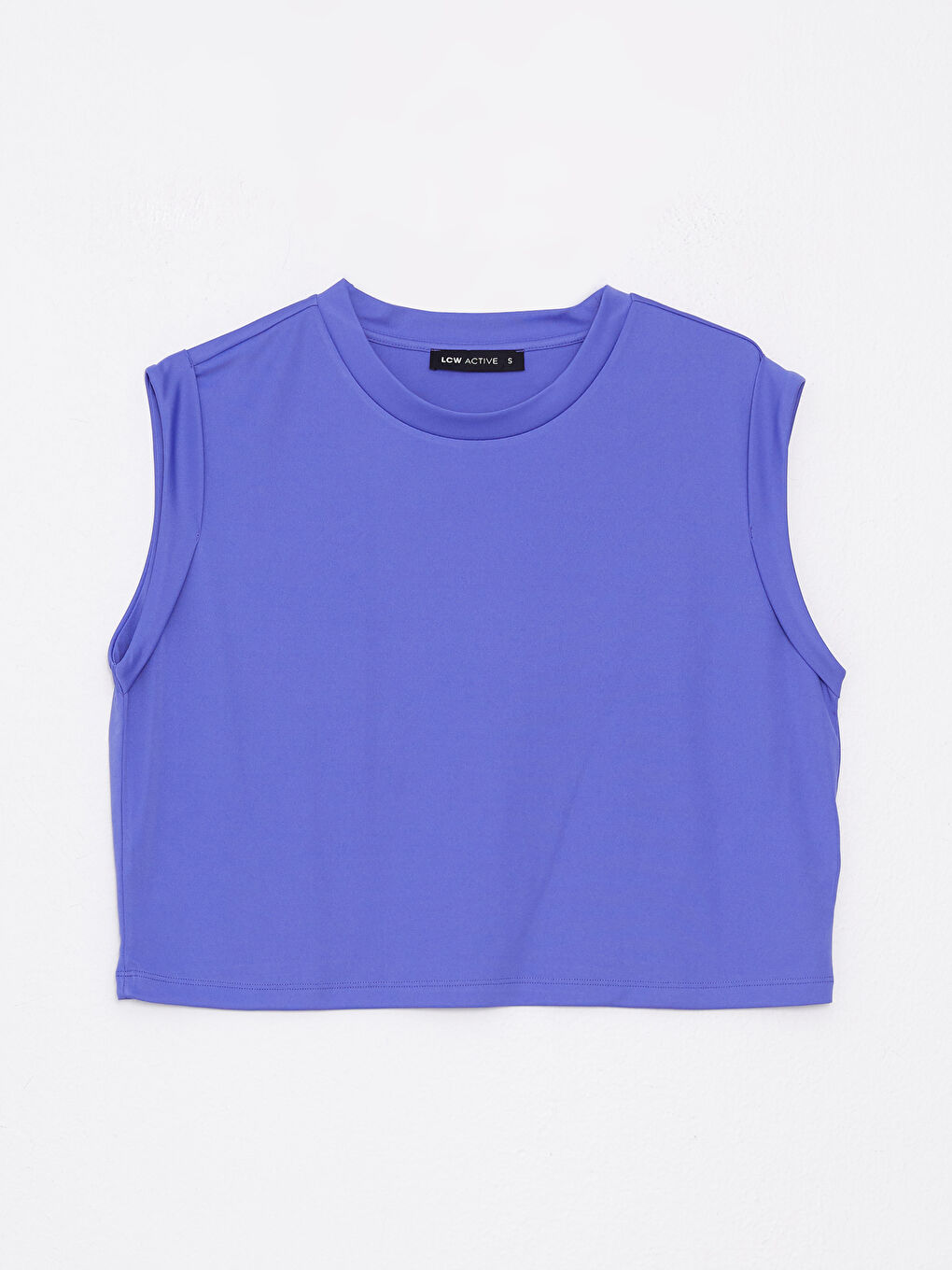 LCW SPORT Crew Neck Plain Short Sleeve Women's Sports T-Shirt -S2JG04Z8-SGF