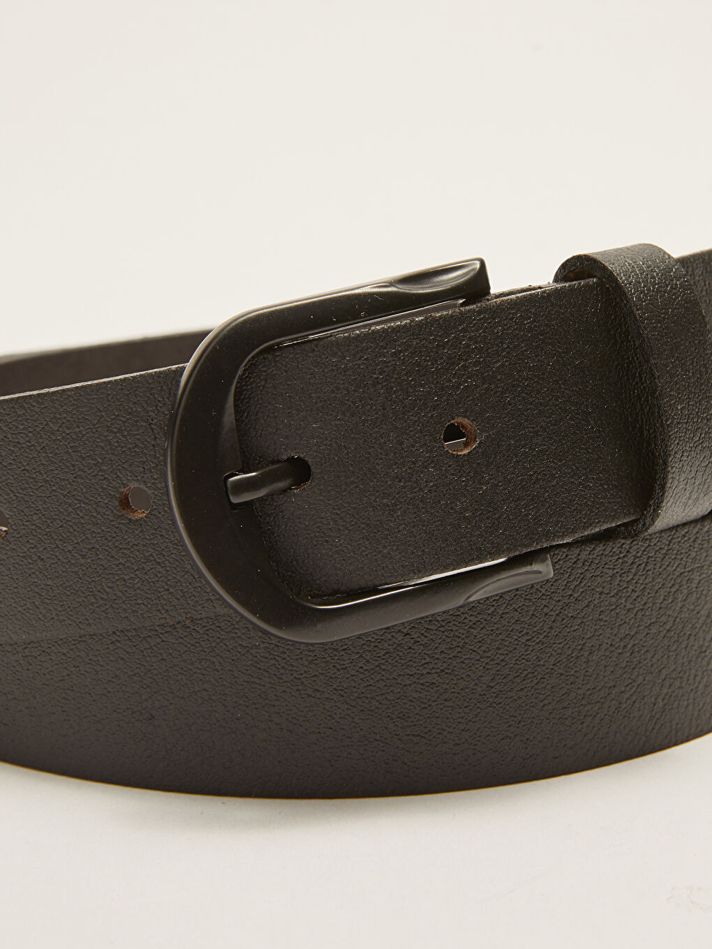 Siyah Hakiki Deri Erkek Kemer-4