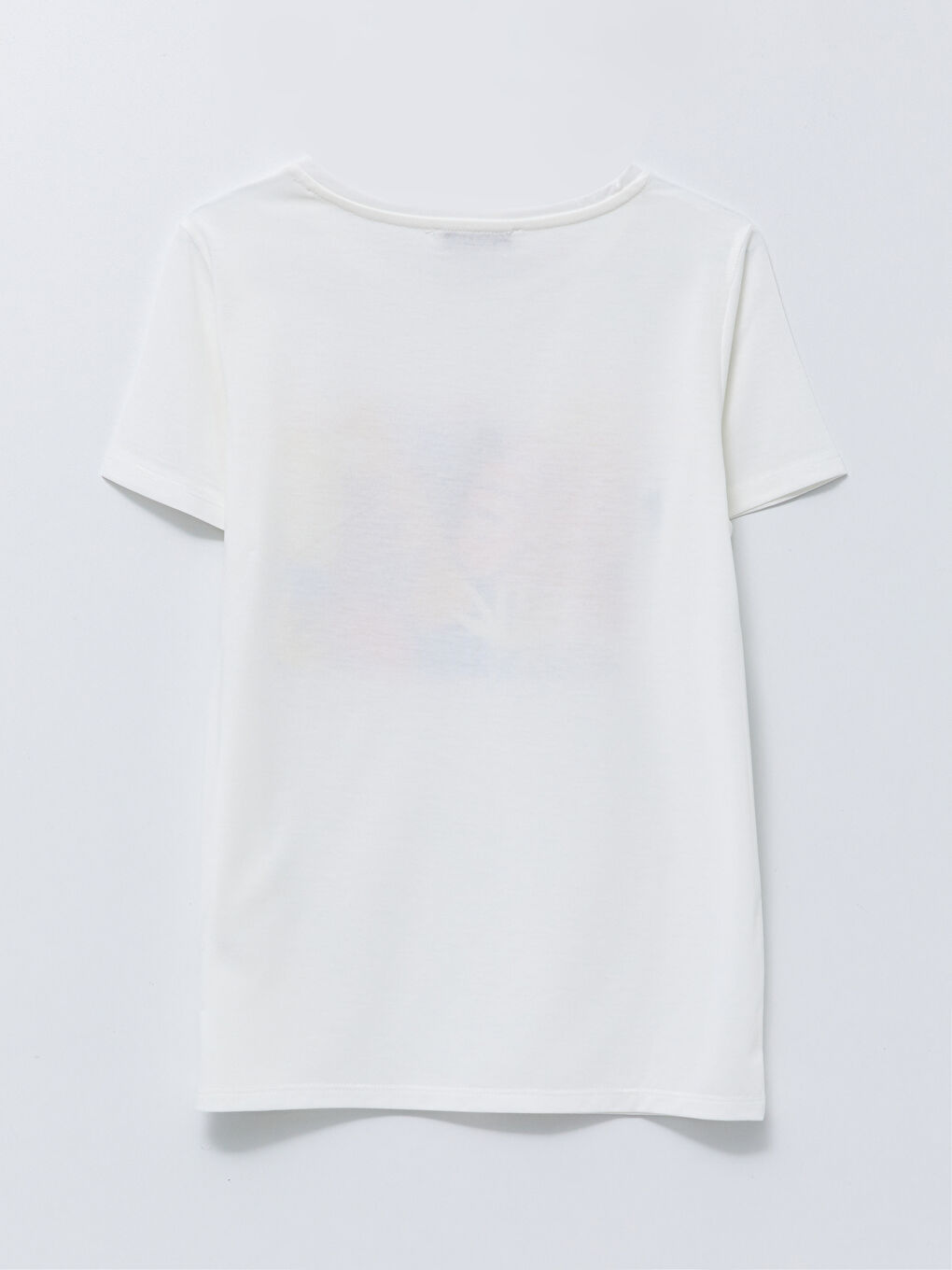 Crew Neck Printed Short Sleeve Women's T-Shirt-5