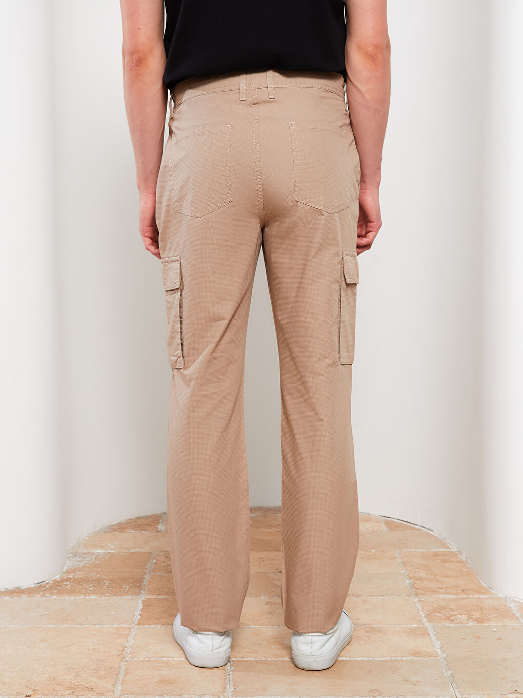 LCWAIKIKI Classic Rahat Kalıp Gabardin Erkek Kargo Pantolon -S2JG72Z8-S2R