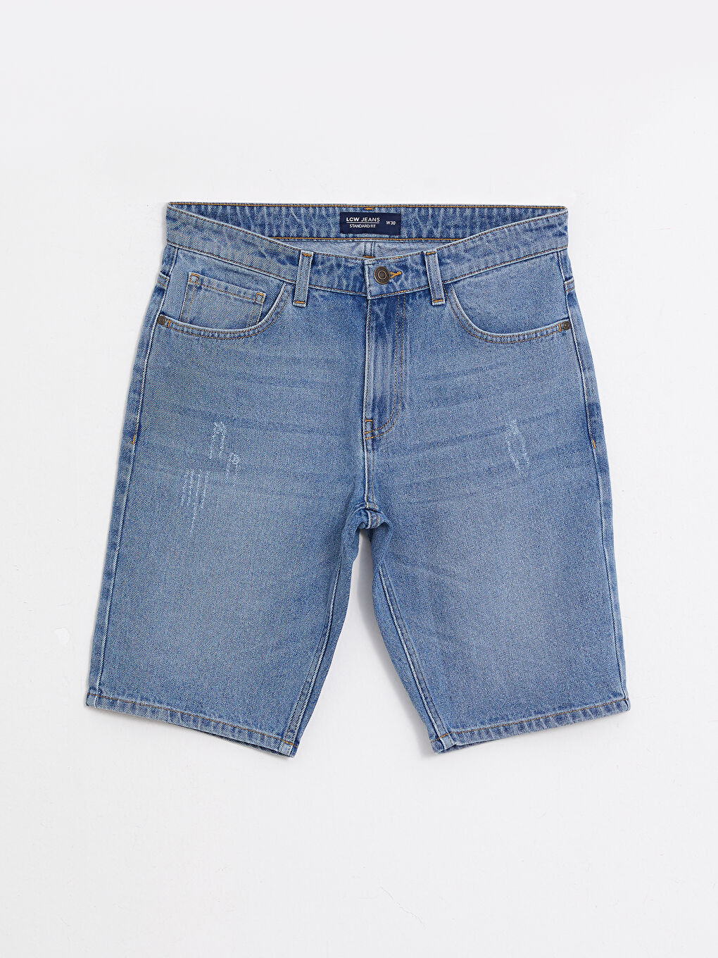 شورت جينز رجالي بقصة عادية-5