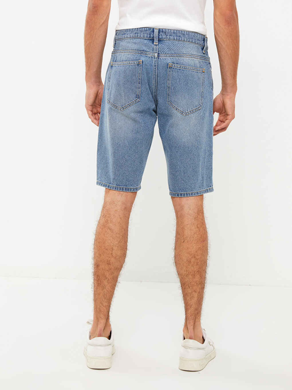 شورت جينز رجالي بقصة عادية-4