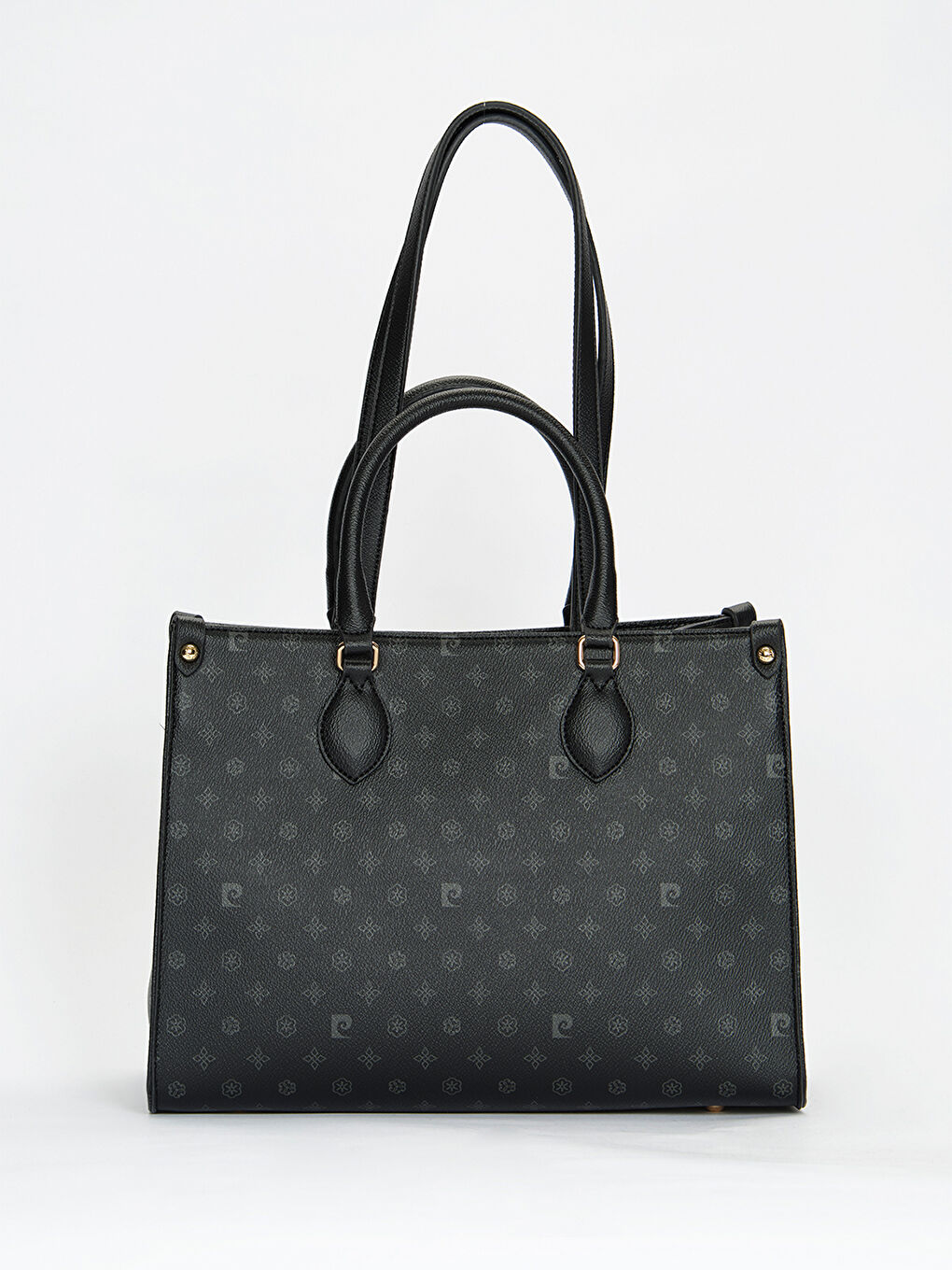 Siyah Logolu Kadın Kol Çantası-5