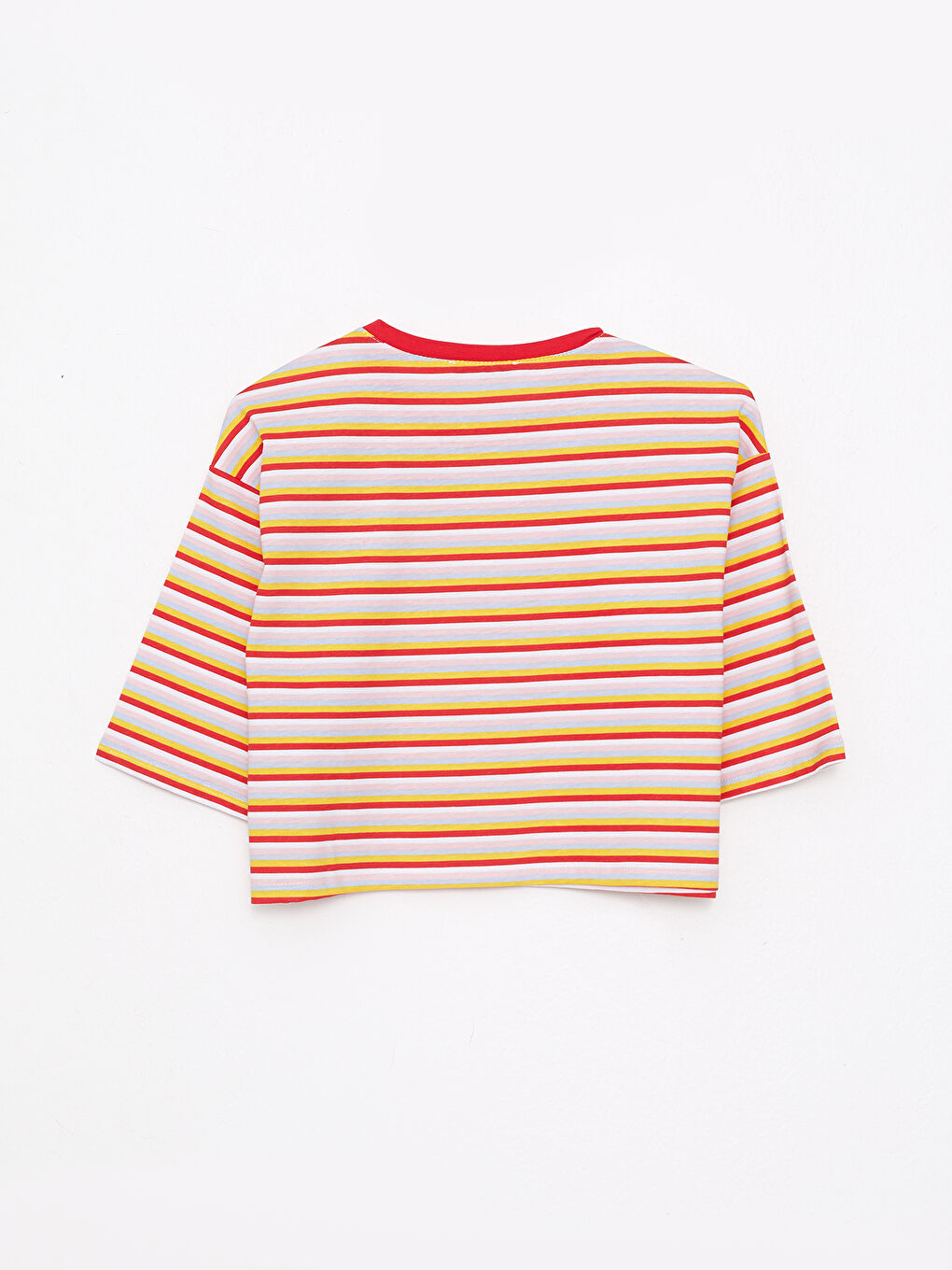 LC Waikiki Crew Neck Striped Short Sleeve Cotton Women's T-Shirt -S2JJ08Z8-LJE