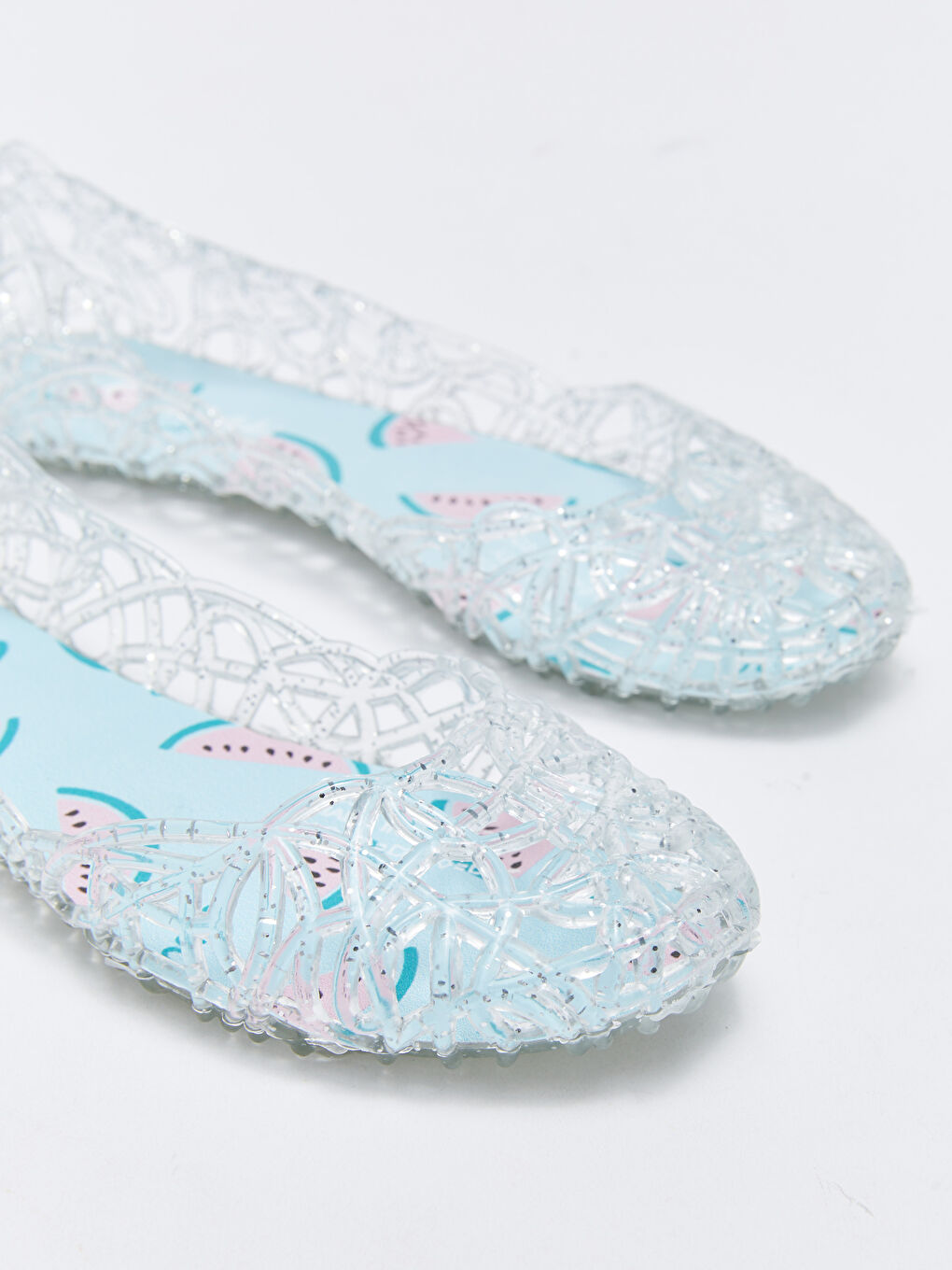 Yeşil Şeffaf Baskılı Kız Çocuk Deniz Ayakkabısı-5