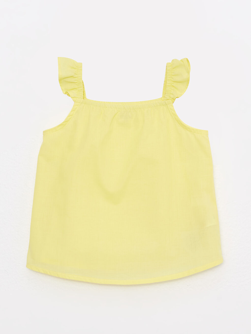 Square Neck Strap Cotton Baby Girl Blouse