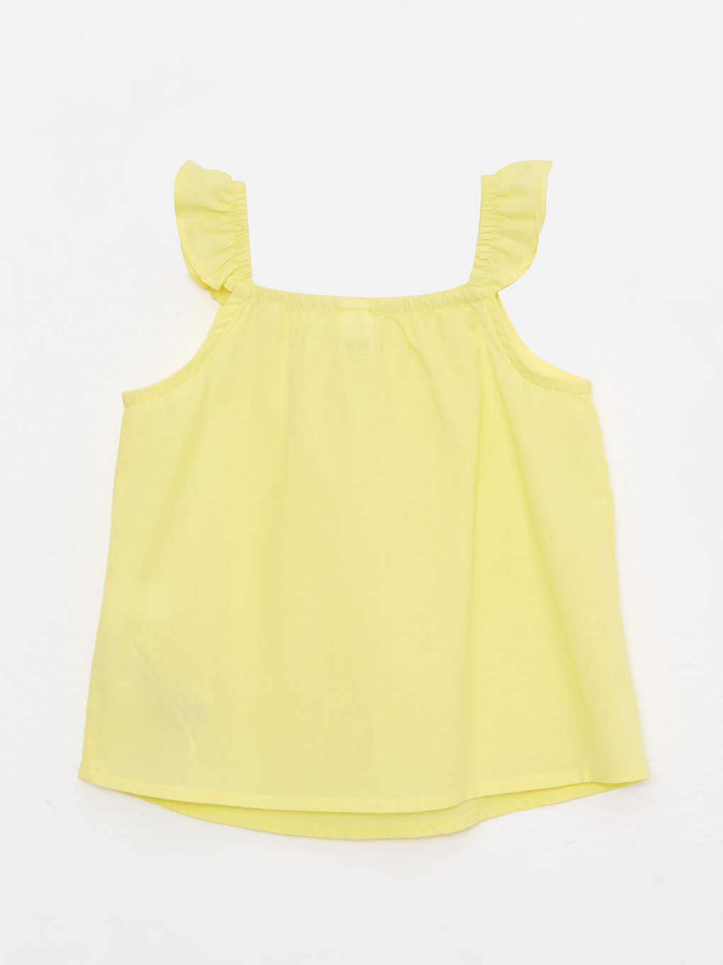 Square Neck Strap Cotton Baby Girl Blouse-1