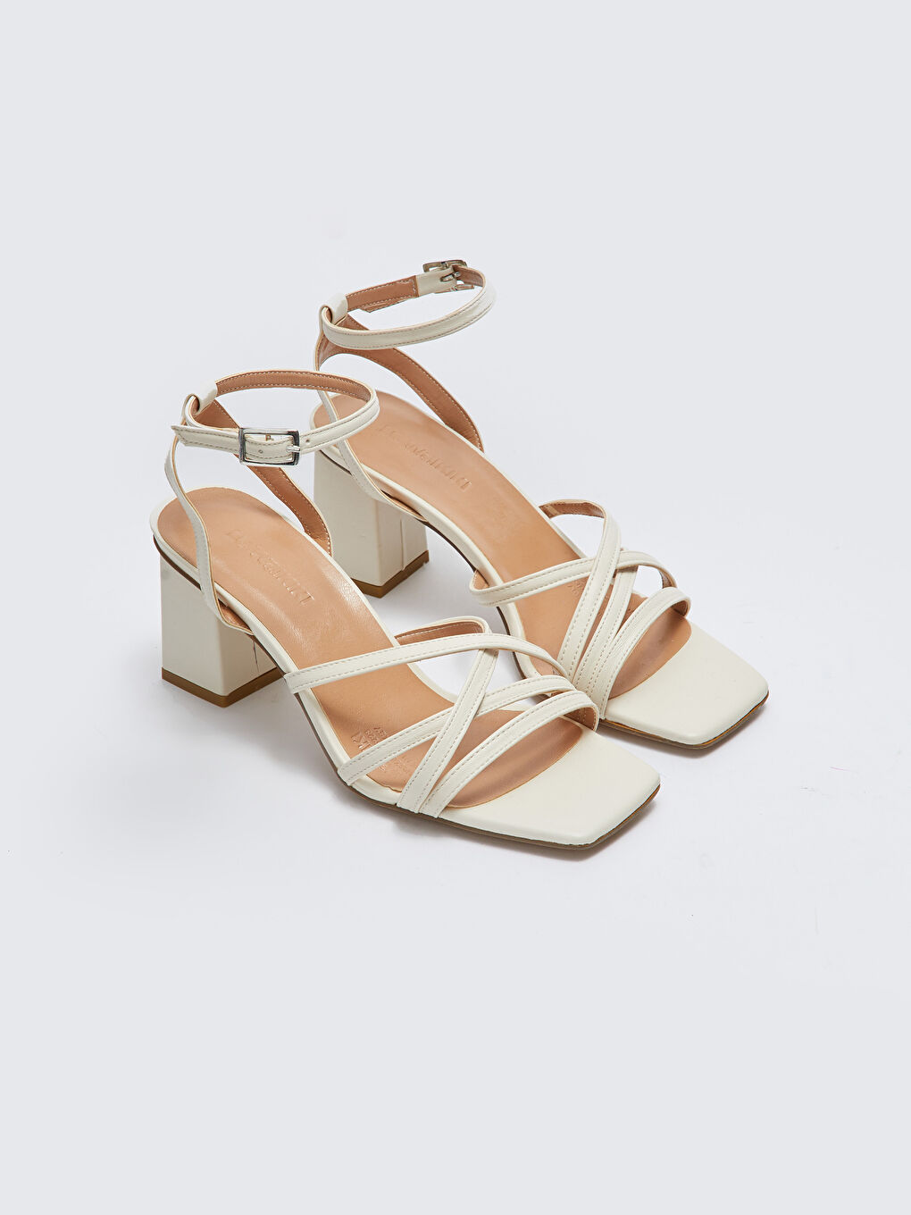 LC Waikiki Cross-Band Buckled Women's Heeled Shoes -S2JM96Z8-D4L