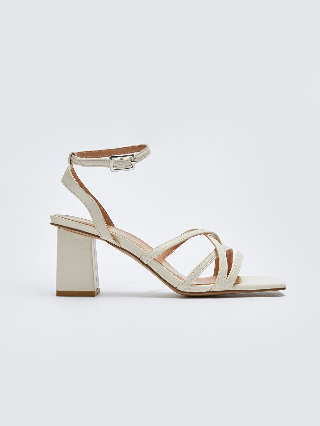 LC Waikiki Cross-Band Buckled Women's Heeled Shoes -S2JM96Z8-D4L