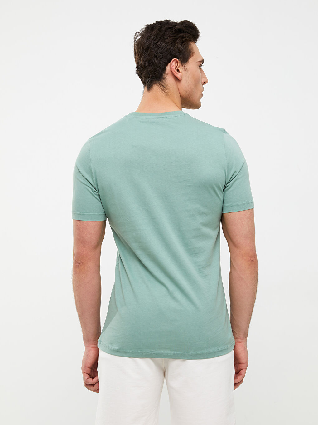 LC Waikiki Crew Neck Short Sleeve Printed Combed Cotton Men's T-shirt -S2JN30Z8-QND