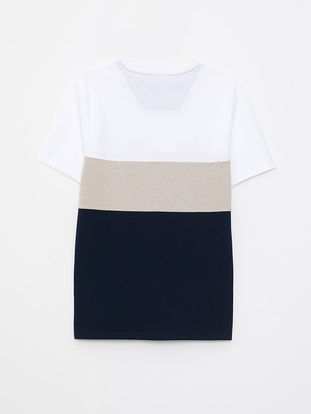 LCW Vision Crew Neck Short Sleeve Color Block Piqué Men's T-Shirt -S2JN33Z8-J2Y