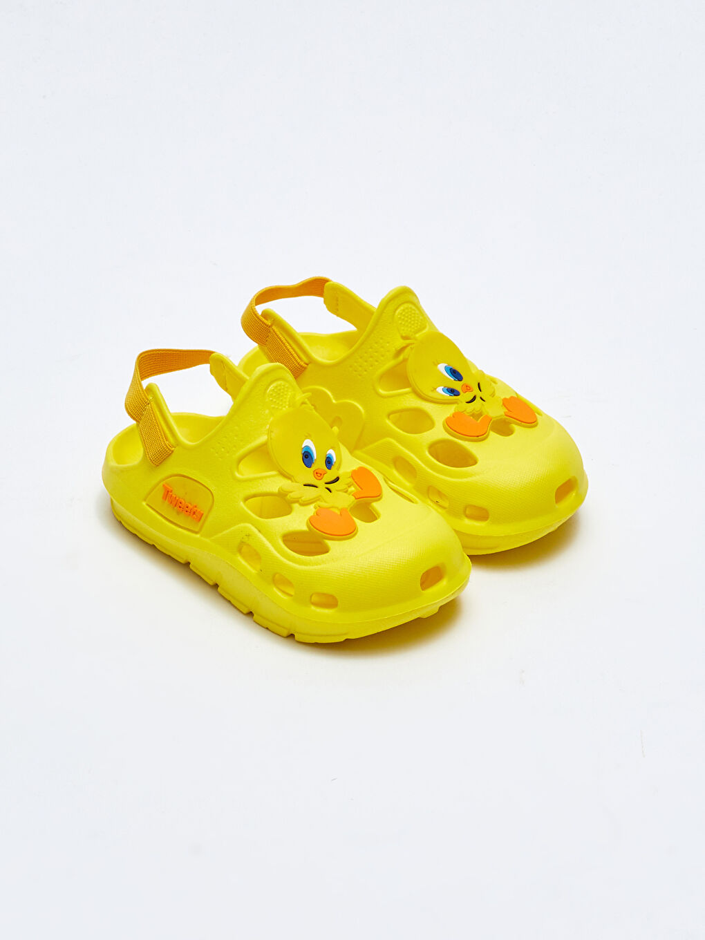 Sarı Tweety Lisanslı Patchli Kız Bebek Plaj Sandaleti