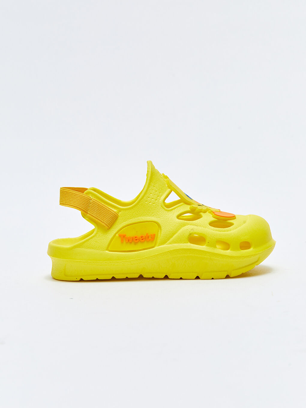 Sarı Tweety Lisanslı Patchli Kız Bebek Plaj Sandaleti-1