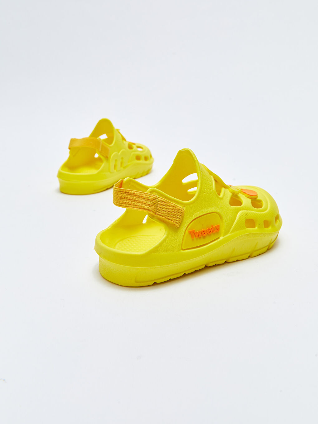 Sarı Tweety Lisanslı Patchli Kız Bebek Plaj Sandaleti-4