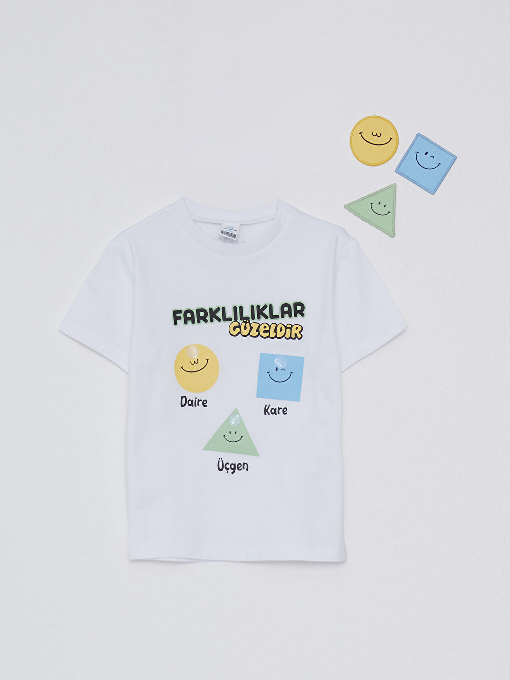 Beyaz Gülen Gözleri Fark Et Projesi - Pamuklu Bebek Tişört-7