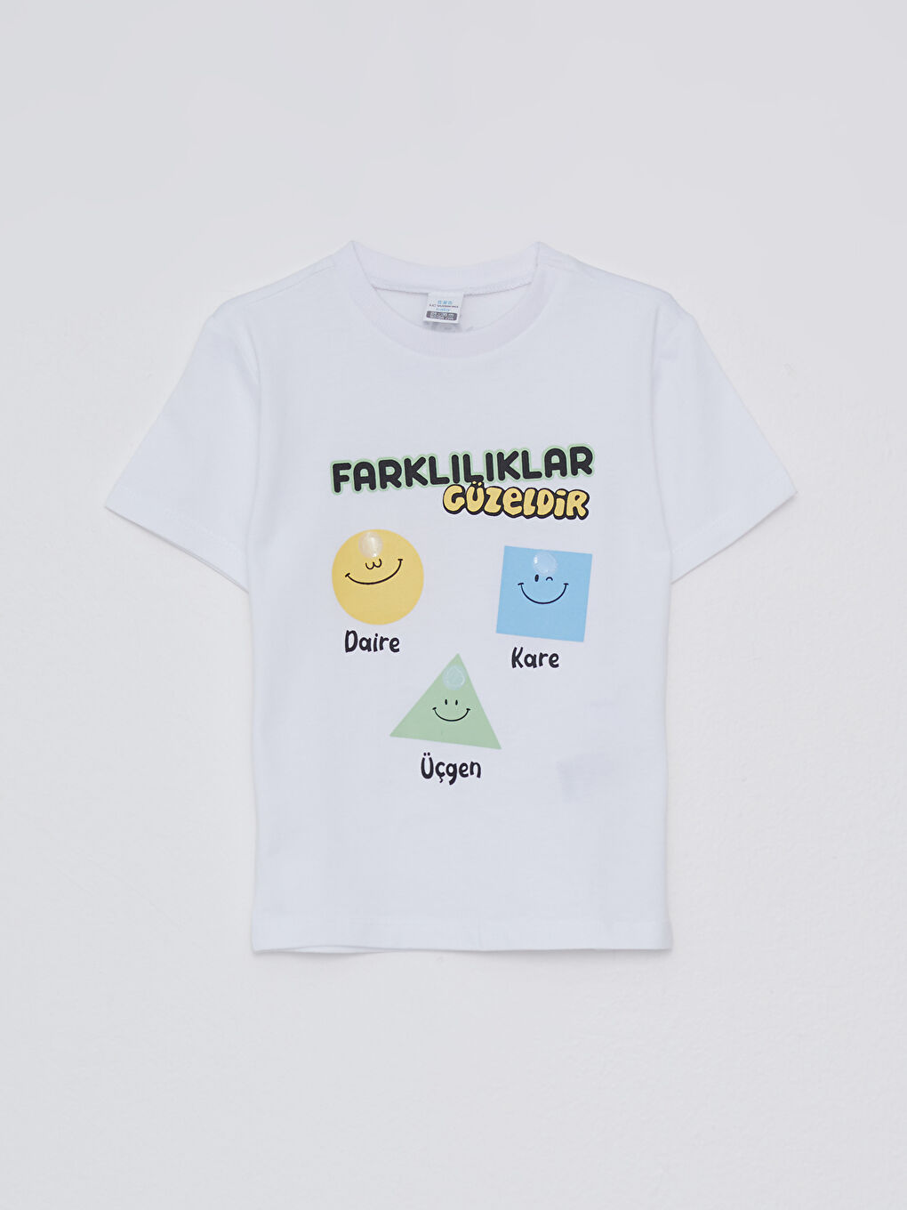 Beyaz Gülen Gözleri Fark Et Projesi - Pamuklu Bebek Tişört-8