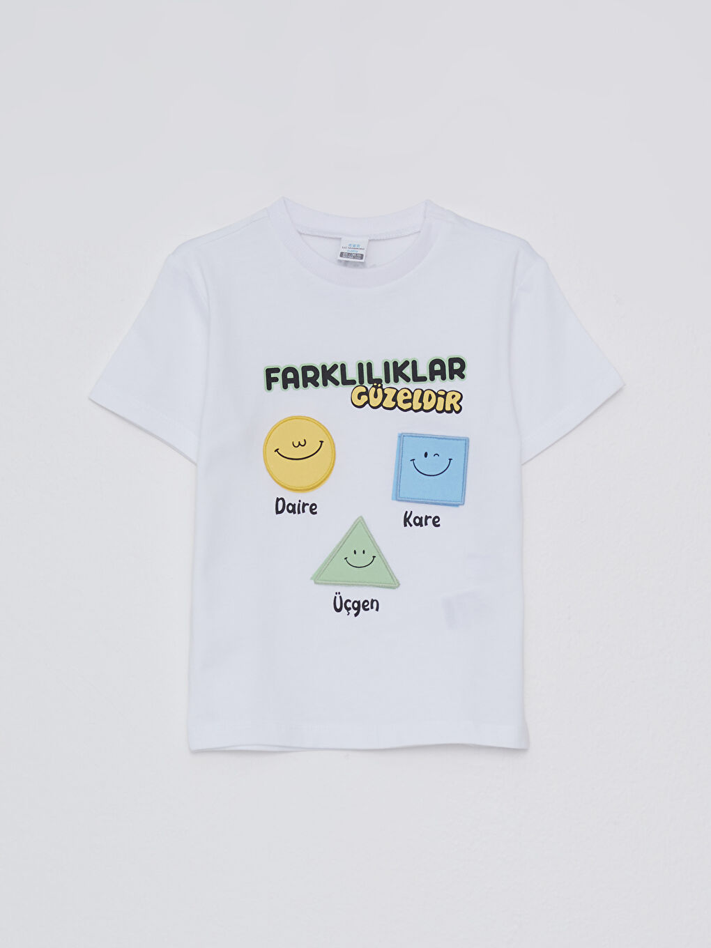 Beyaz Gülen Gözleri Fark Et Projesi - Pamuklu Bebek Tişört-9