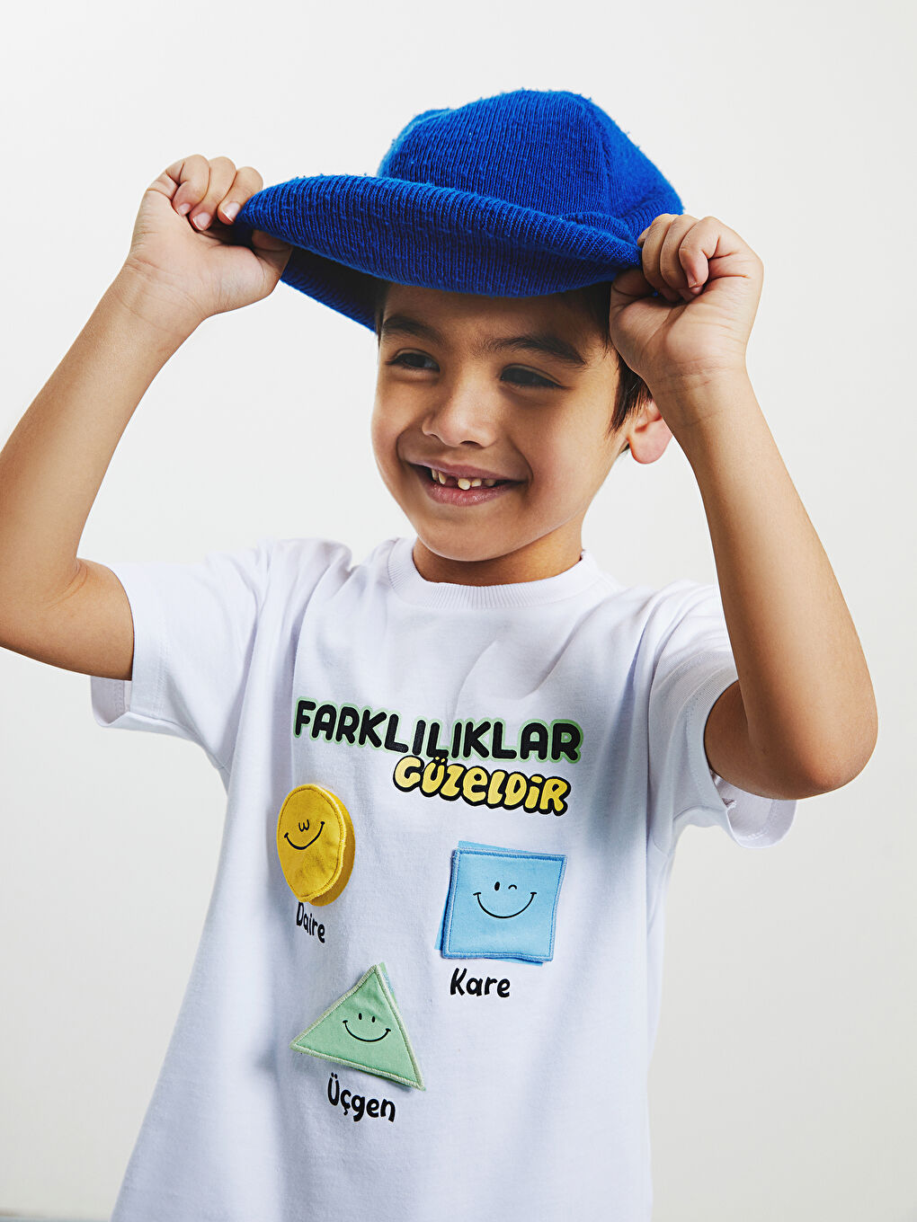Beyaz Gülen Gözleri Fark Et Projesi - Pamuklu Bebek Tişört-5