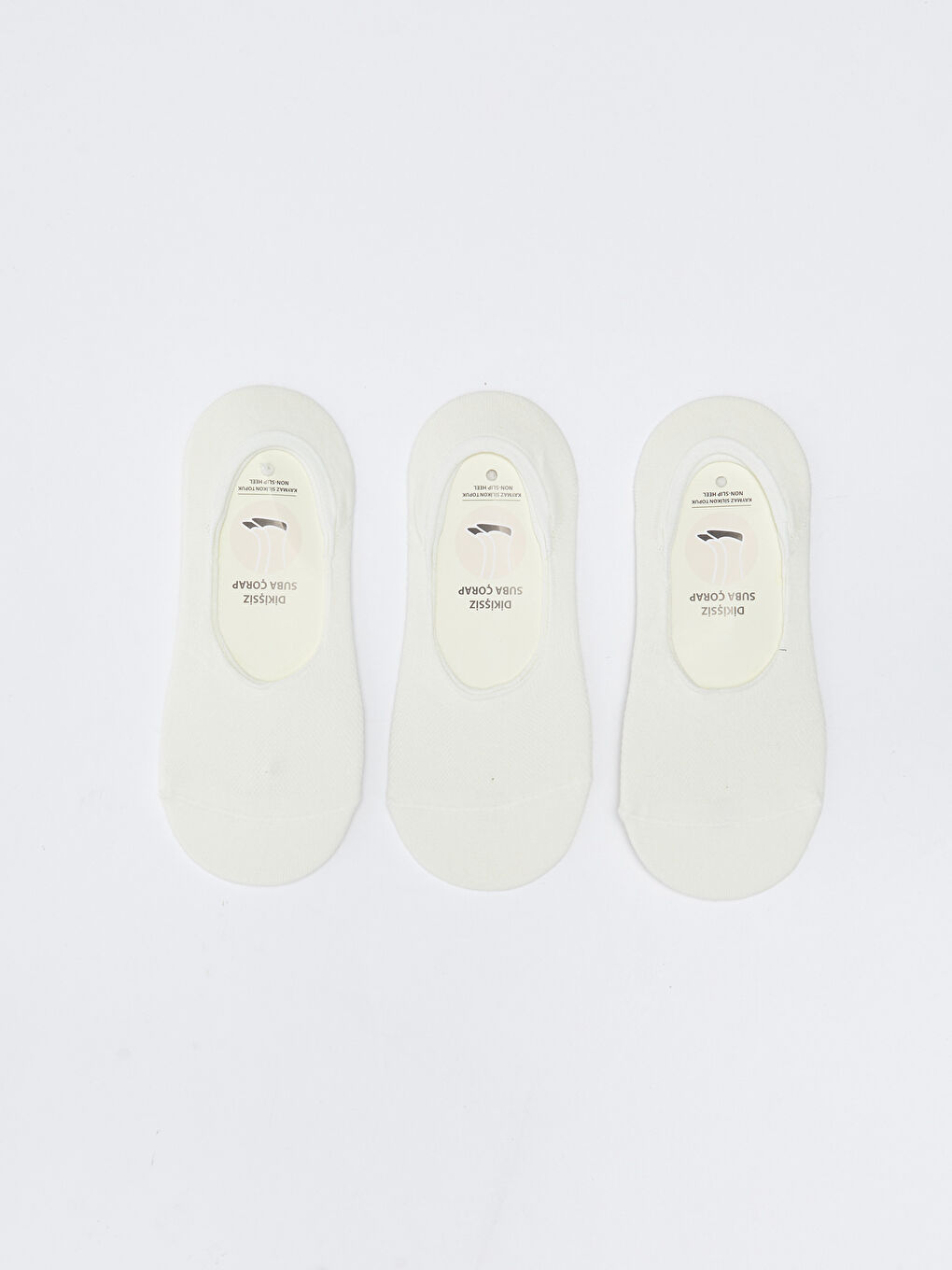 Women's Plain Invisible Socks 3-packs-1