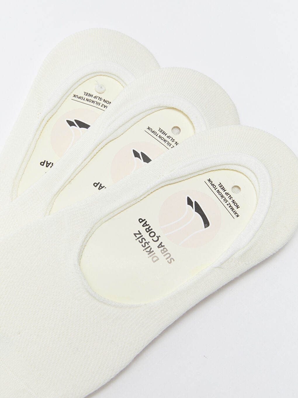 Women's Plain Invisible Socks 3-packs-2