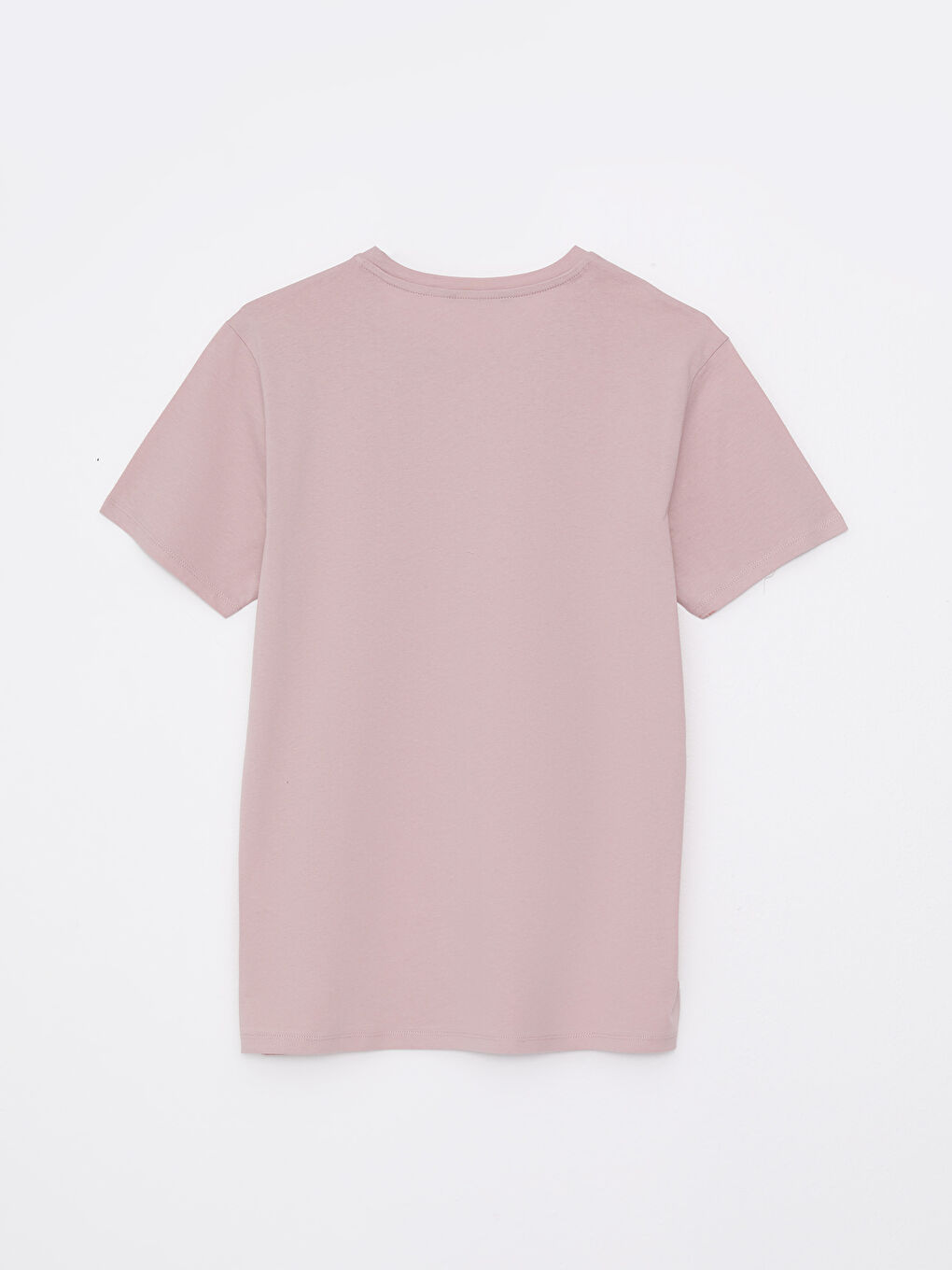 تيشيرت رجالي ياقة دائرية كم قصير قطن ممشط أساسي-6