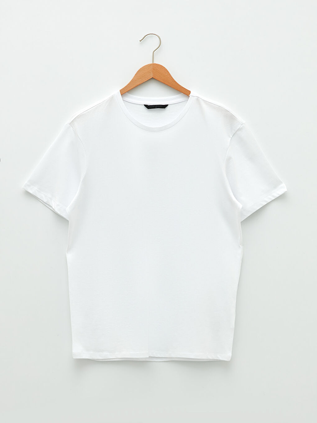 XSIDE T-shirt Basique en Coton Peigné à Manches Courtes et Col Rond pour Hommes -S2JP19Z8-Q6K