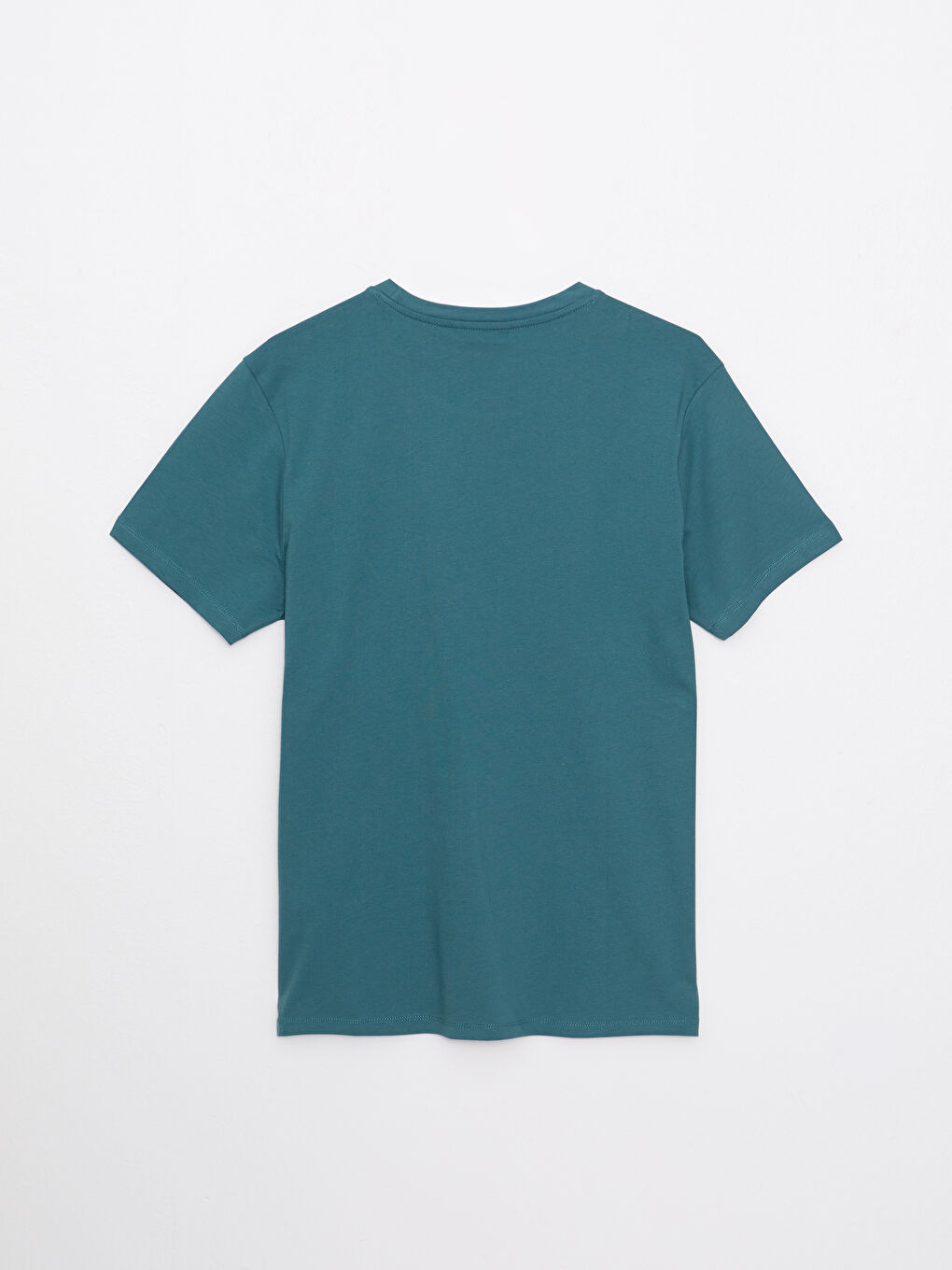Crew Neck Short Sleeve Basic Combed Cotton Men's T-shirt-6