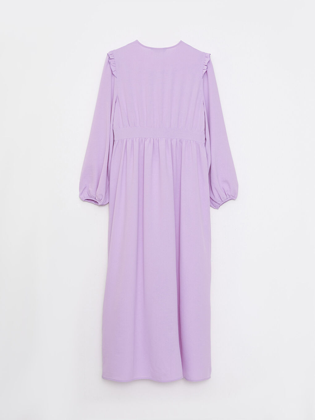 Crew Neck Plain Long Sleeve Women's Shirt Dress -S2JP36Z8-S7H