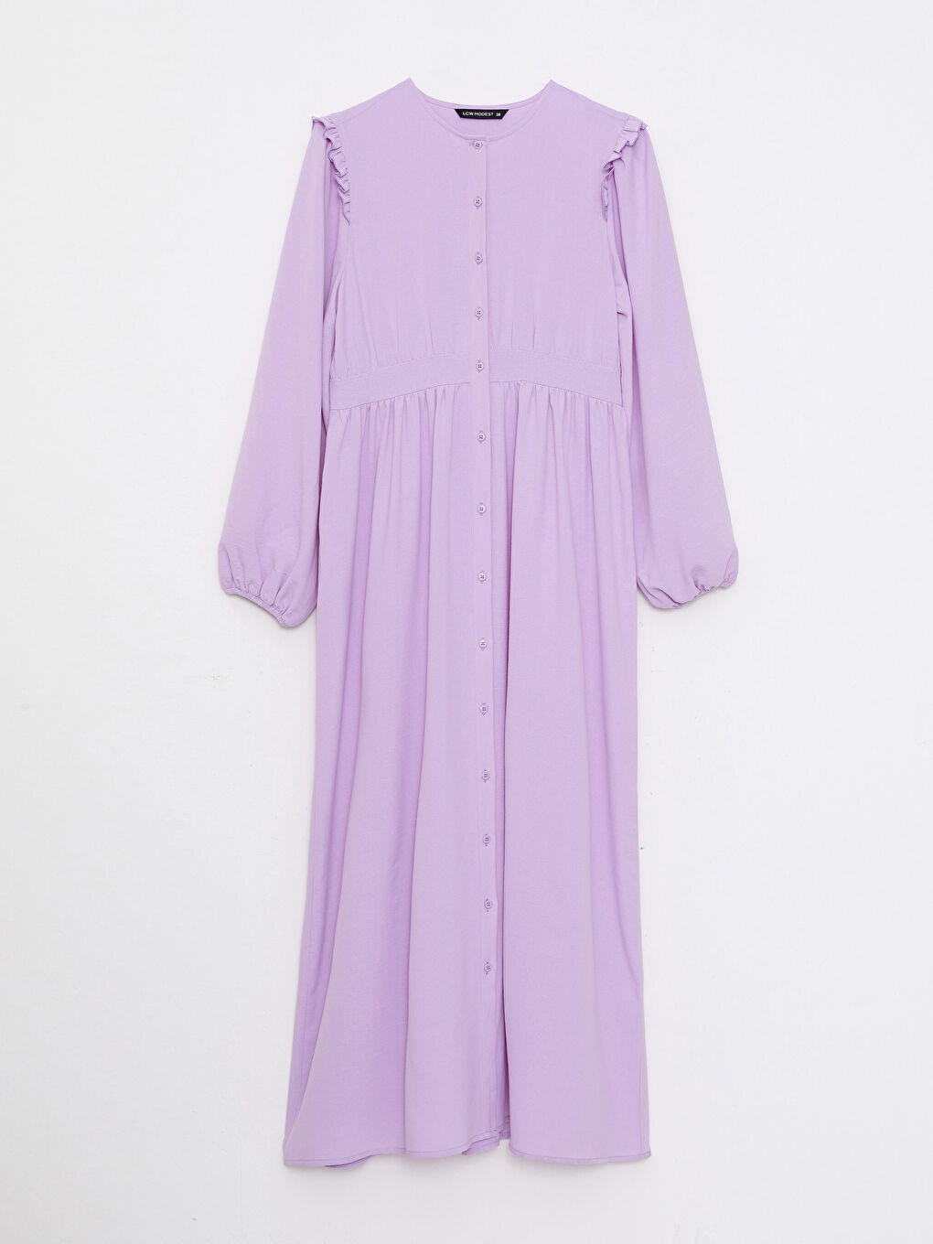 Crew Neck Plain Long Sleeve Women's Shirt Dress -S2JP36Z8-S7H