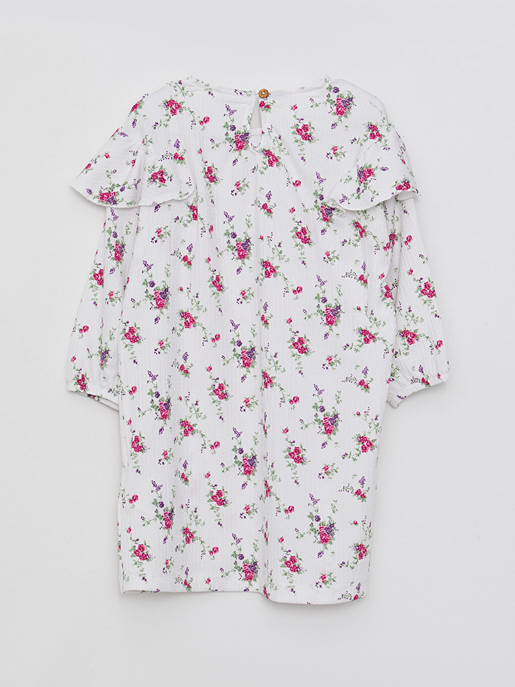 Crew Neck Printed Girls' Tunic-1