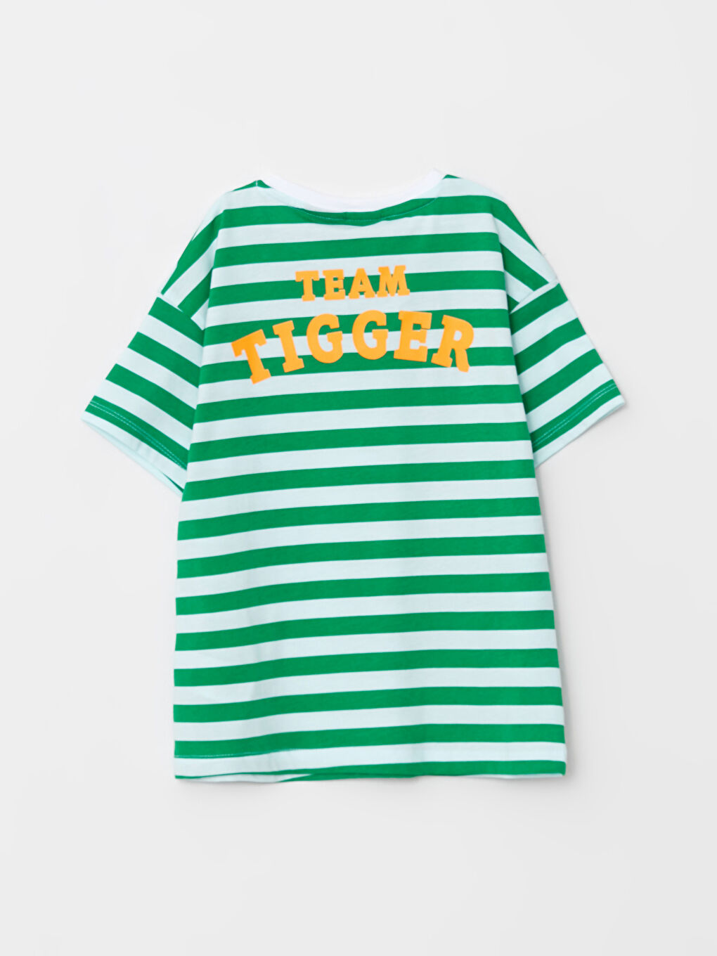 Ekru Bisiklet Yaka Winnie the Pooh Baskılı Kısa Kollu Erkek Çocuk Şortlu Pijama Takımı-5