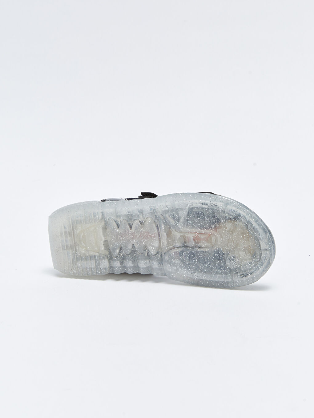 Siyah Cırt Cırtlı Sim Detaylı Kız Çocuk Sandalet-3