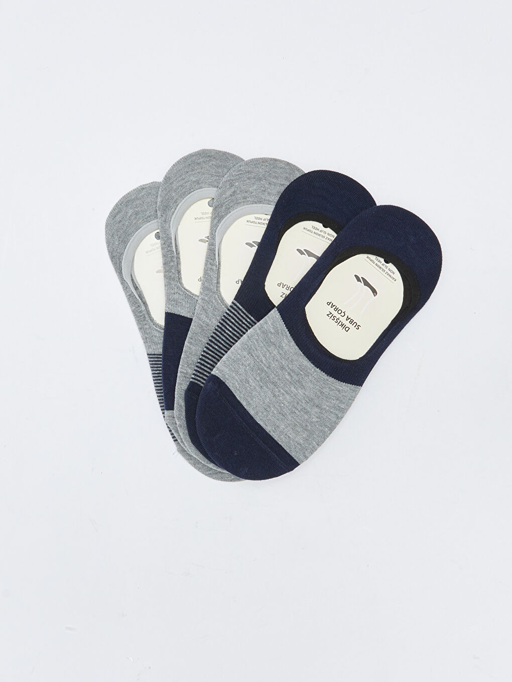 Karışık Çizgili Erkek Babet Çorap 5'li