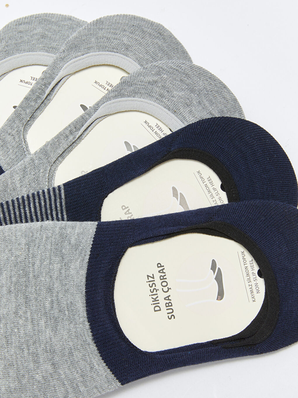 Karışık Çizgili Erkek Babet Çorap 5'li-2